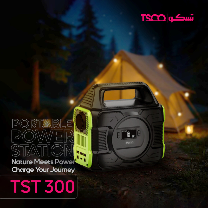 پاور استیشن تسکو مدل TST 300 ظرفیت 80000 میلی آمپر ساعت دارای خروجی برق شهری