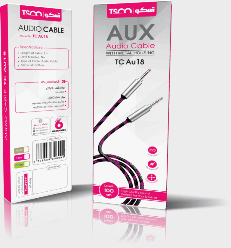 کابل AUX تسکو مدل TCAU18 (1 متر)