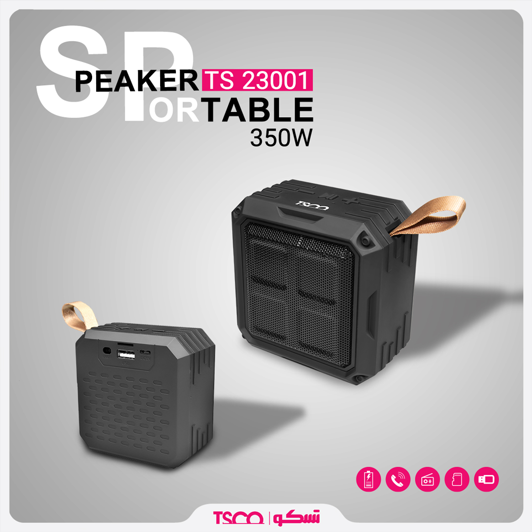 اسپیکر پرتابل و بلوتوثی تسکو مدل TS23001