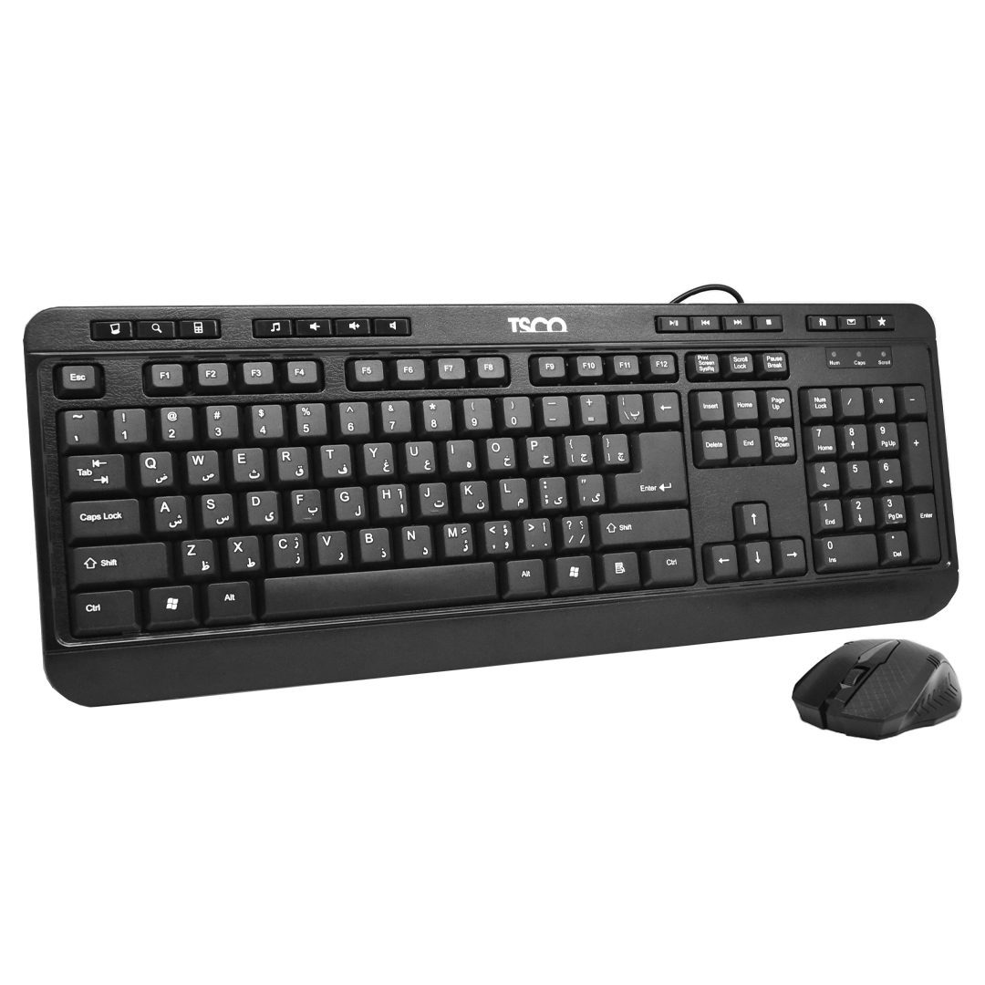 کیبورد و ماوس با سیم تسکو مدل TKM8052