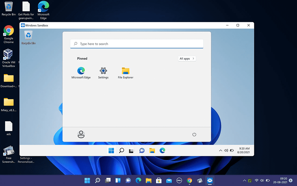 فعال‌سازی Sandbox