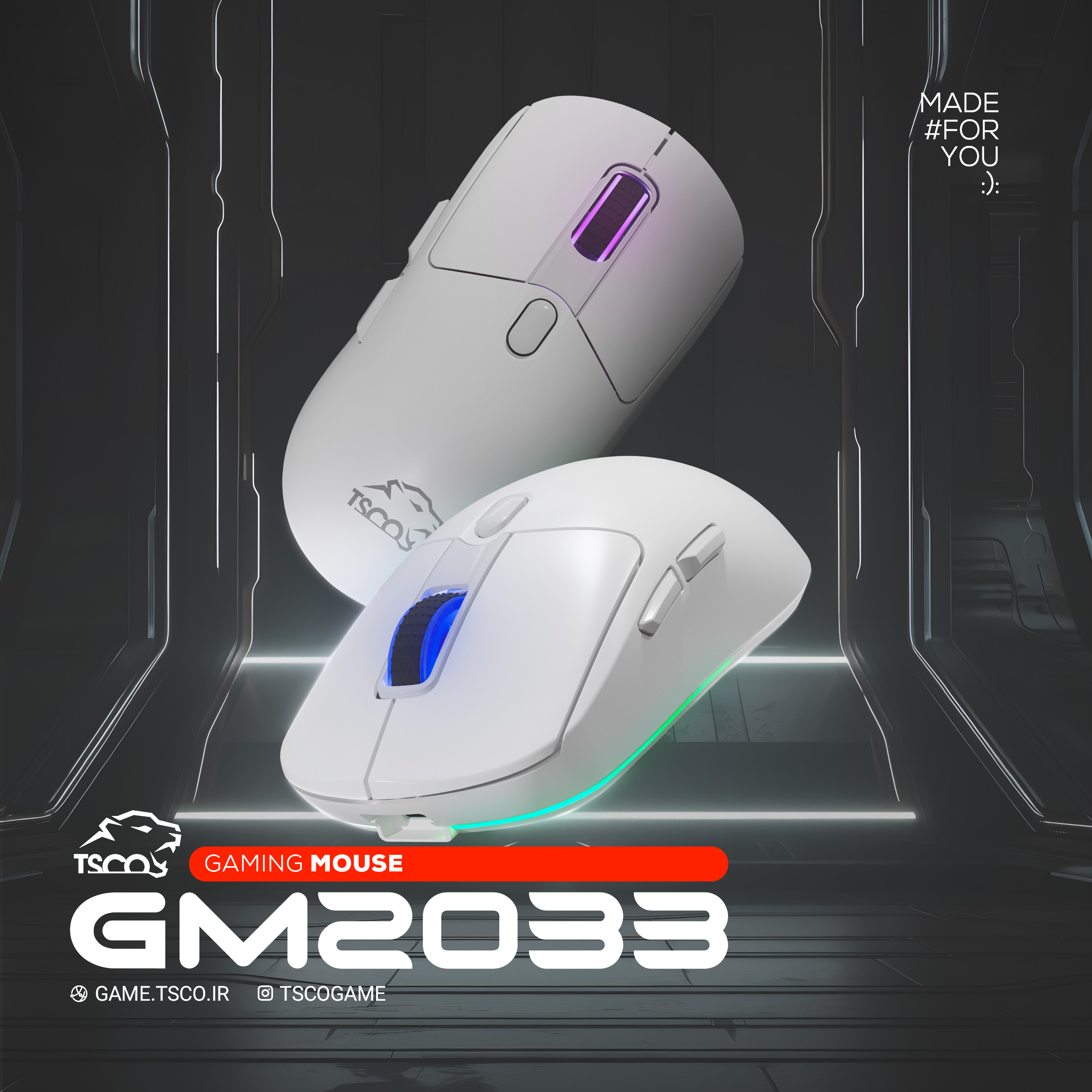 ماوس گیمینگ تسکو مدل GM2033