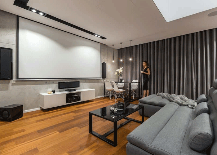 نحوه نصب پرده نمایش تسکو