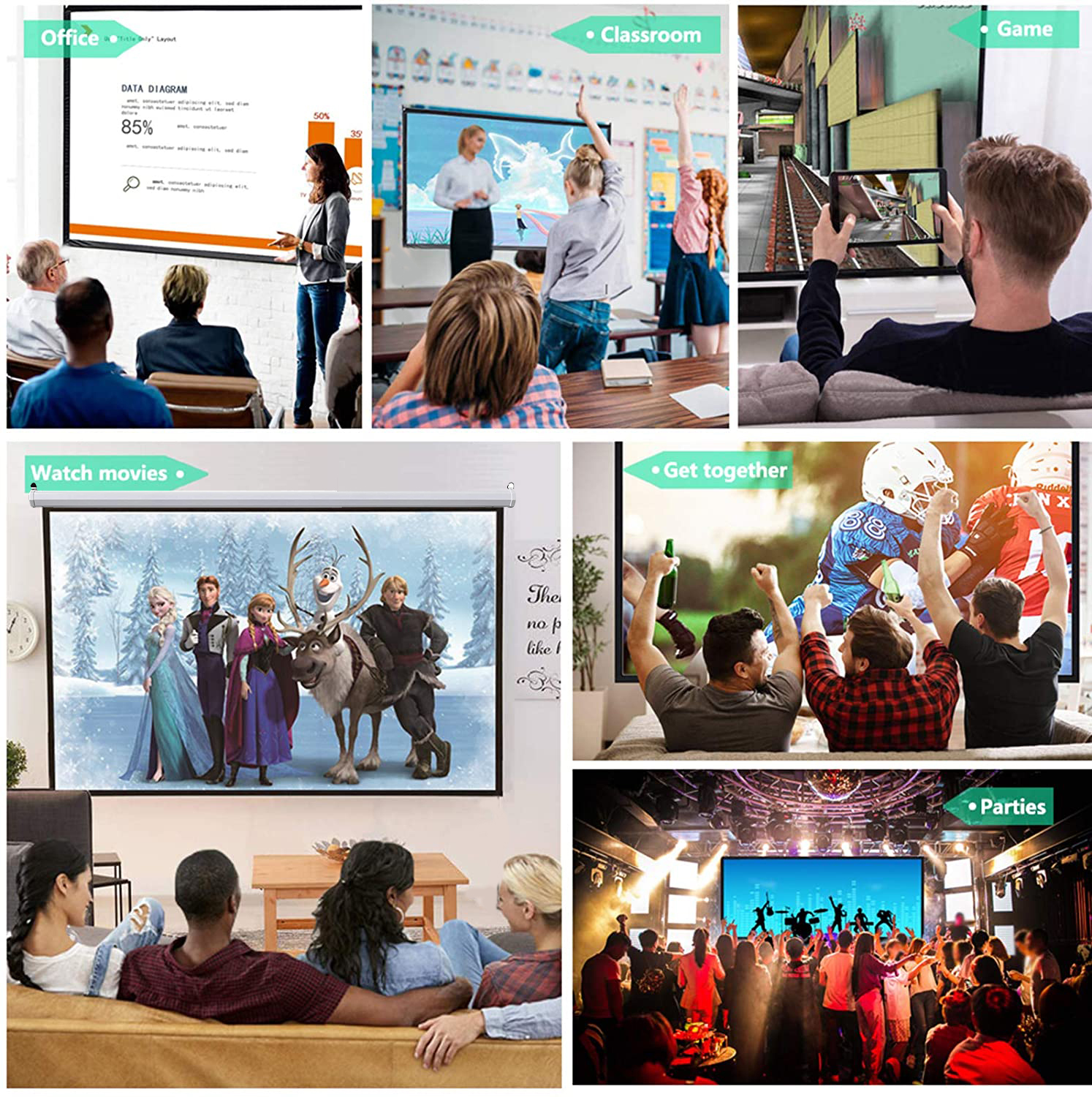 پرده نمایش برقی ویدئو پروژکتور تسکو مدل TVS149 MO