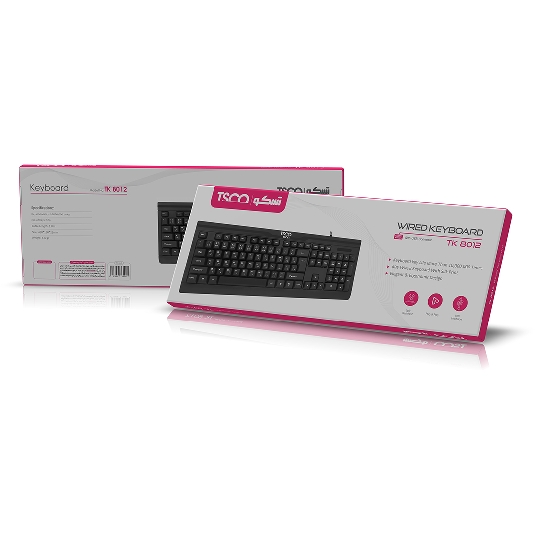 کیبورد تسکو مدل TK8012