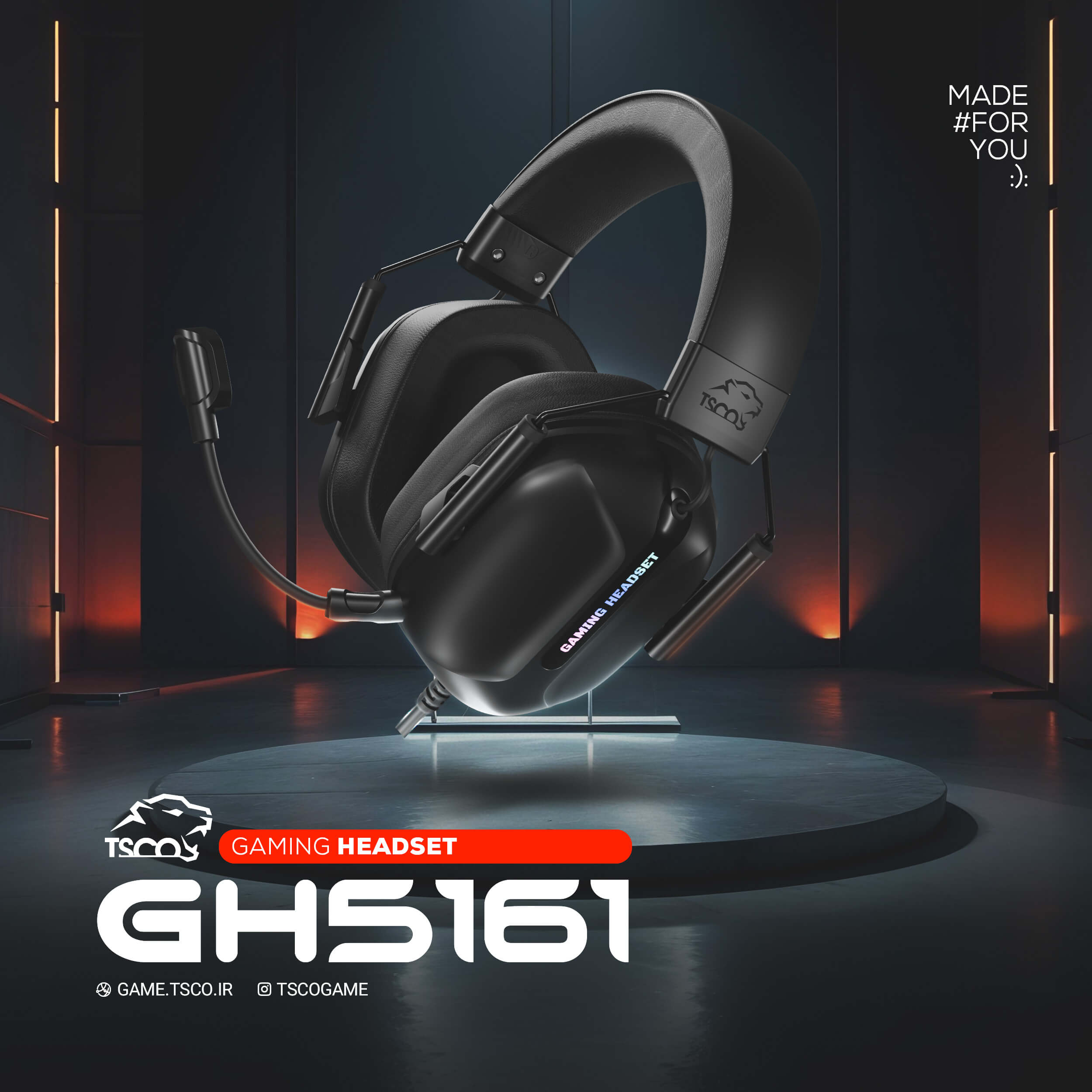 هدست گیمینگ تسکو مدل GH5161