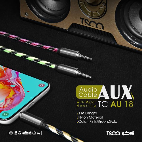کابل AUX تسکو مدل TCAU18 (1 متر)